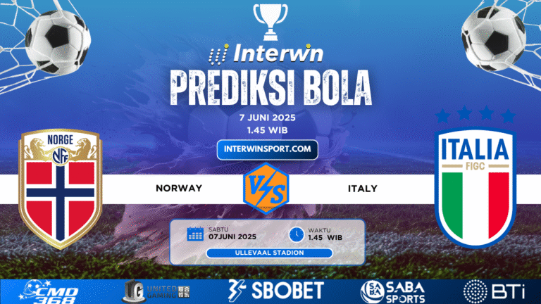 Prediksi Skor Norway VS Italy 07 Juni 2025