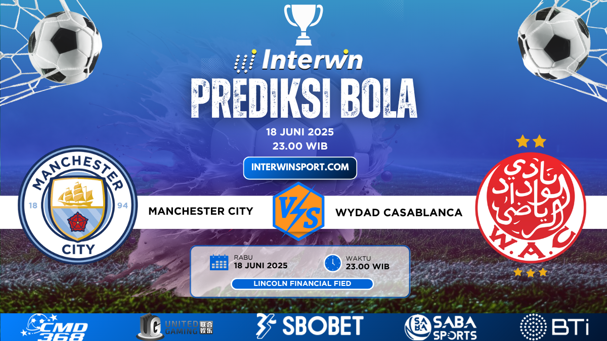 Prediksi Skor Manchester City VS Wydad Casablanca 18 Juni 2025