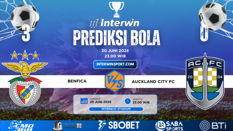 Prediksi Skor Benfica Vs Auckland City FC 20 Juni 2025