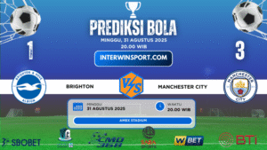 Prediksi Skor Brighton Vs Manchester City 31 Agustus 2025