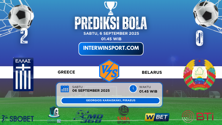 Prediksi skor Greece VS Belarus 05 September 2025