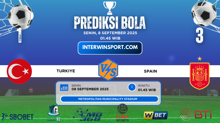 Prediksi Skor Turkiye Vs Spain 08 September 2025