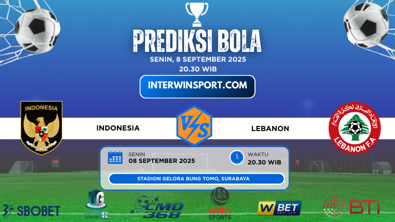 Prediksi Skor Indonesia Vs Lebanon 08 September 2025